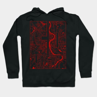 Cologne, Germany City Map Typography - Oriental Hoodie